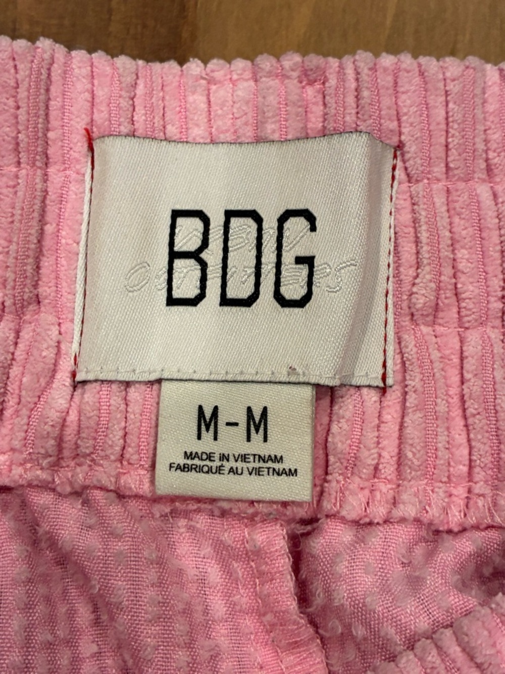 BDG Wide-Leg Pink Corduroy Pants - Picture 3 of 6